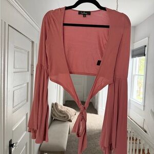 Lulu's Rose Pink V-Neck Top